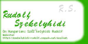 rudolf szekelyhidi business card
